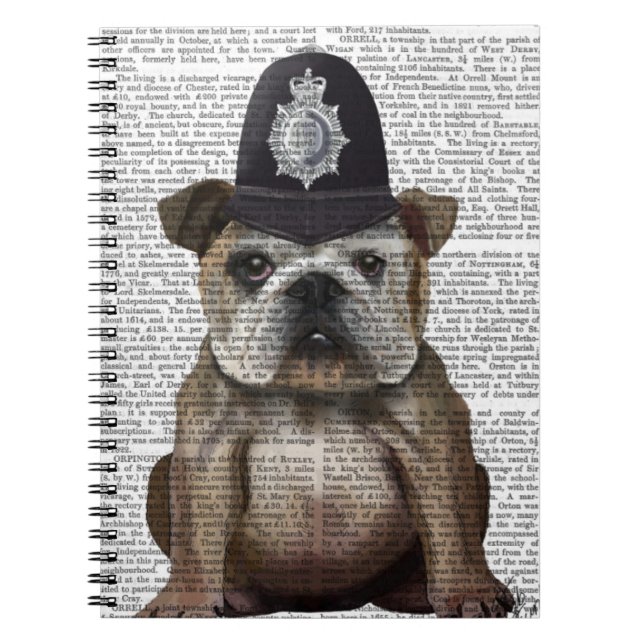 Bulldog Policeman Notebook (Front)