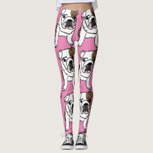 BULLDOG PUG  DOG YOGA PANTS