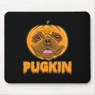 Bulldog Pumpkin Frenchie Pugkin Halloween Mouse Mat