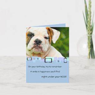 Bulldog Puppy All Occasion Greeting Card
