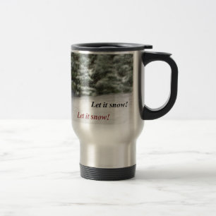 Bulldog Rescue Pup Dashing through the Snow Travel Mug