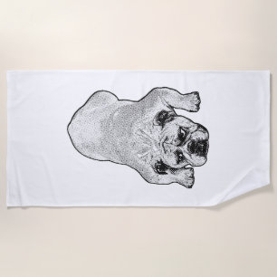 Bulldog Rest Sun Towel