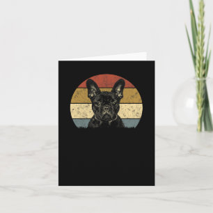Bulldog Retro Vintage 60s 70s Fun Frenchie Loves 1 Card