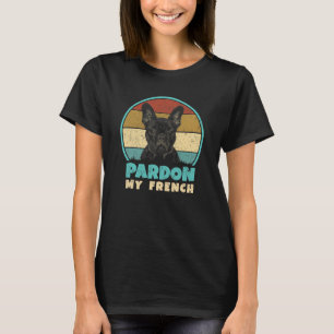 Bulldog Retro Vintage 60s 70s Fun Frenchie Loves  T-Shirt