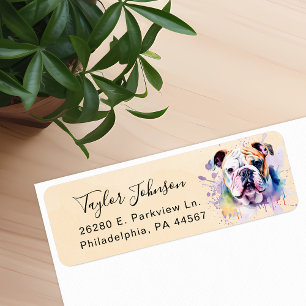Bulldog Return Address Label