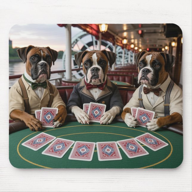 Bulldog Riverboat Gambler Mousepad (Front)