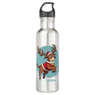Bulldog Santa Cookies 710 Ml Water Bottle
