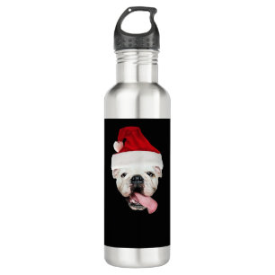 Bulldog Santa Essential T-Shirt 710 Ml Water Bottle