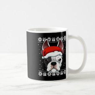 Bulldog Santa Hat Christmas Pajama Cute Dog Ugly X Coffee Mug