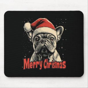Bulldog Santa Hat Merry Christmas Xmas Dog Lover P Mouse Mat
