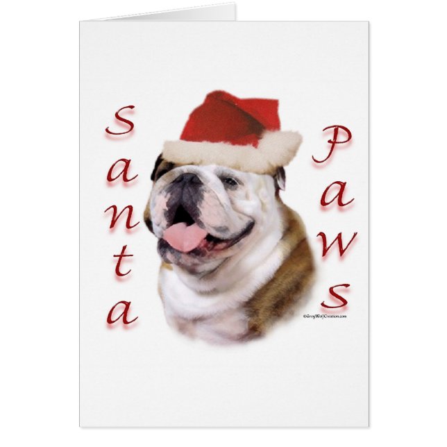 Bulldog Santa Paws (Front)