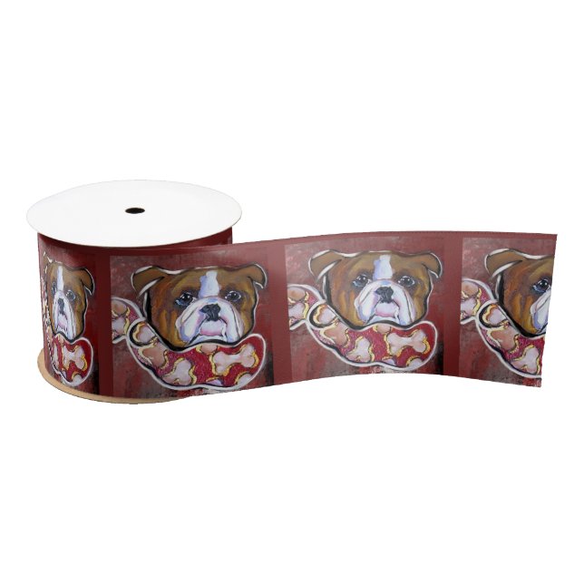  Bulldog Satin Ribbon (Spool)
