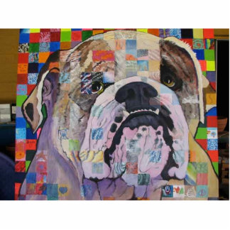 Bulldog Sculpture Standing Photo Sculpture
