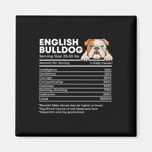 Bulldog Serving Size - Dog Owner Animal Lover Magnet