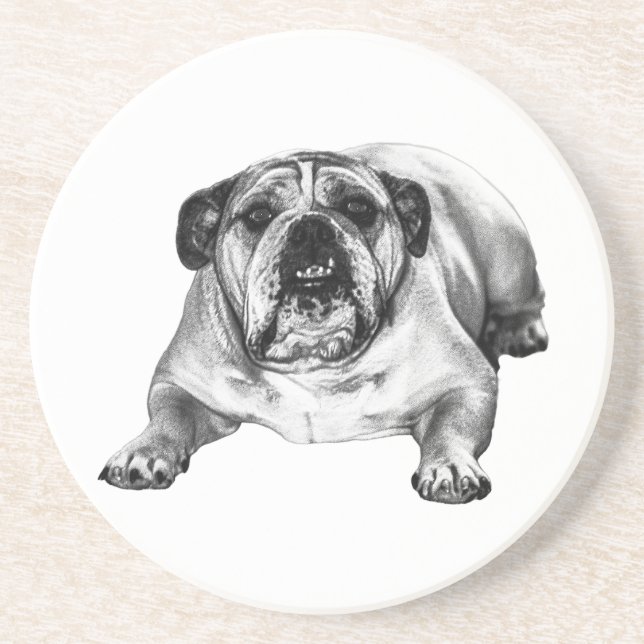 Bulldog shade of joy coaster (Front)