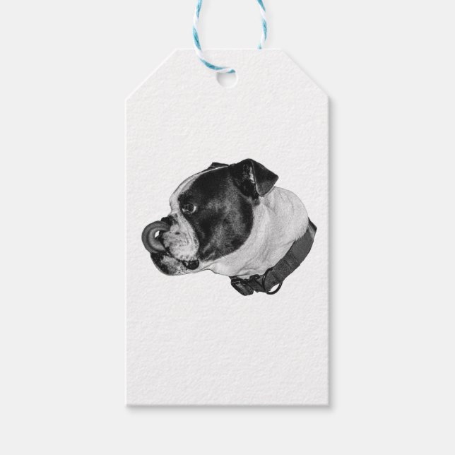 Bulldog Shaded Gift Tag (Front)
