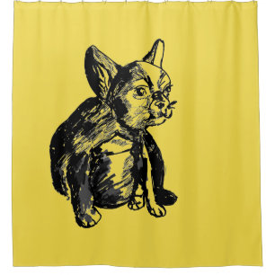 Bulldog Shower Curtain