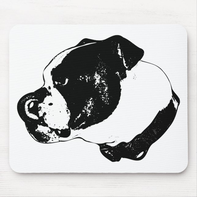 Bulldog Side-Lick Desk Pad Mouse Mat (Front)