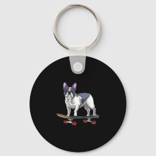 Bulldog Skateboard Skateboarding  Key Ring