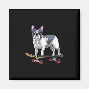 Bulldog Skateboard Skateboarding Magnet