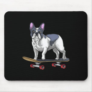 Bulldog Skateboard Skateboarding Mouse Mat