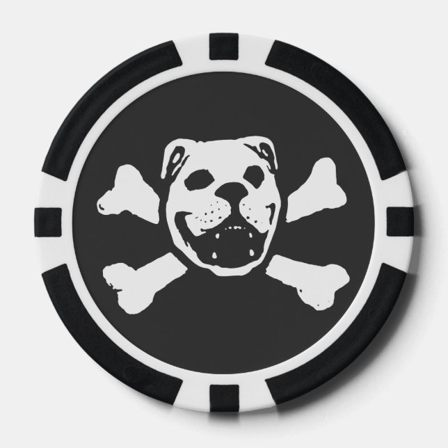 BULLDOG SKULL (by Bulldog Haven NW) Poker Chip (Front)