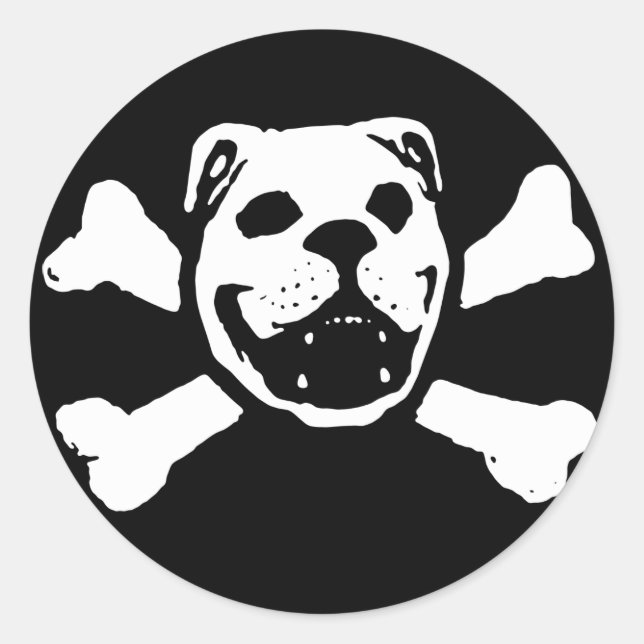 Bulldog Skull Sticker (Front)