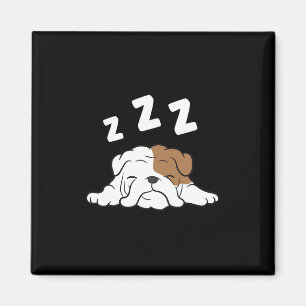 Bulldog Sleeping Bulldog Pajama Fun Bulldog  Magnet