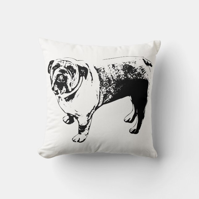 Bulldog Sofa Accent Cushion (Front)