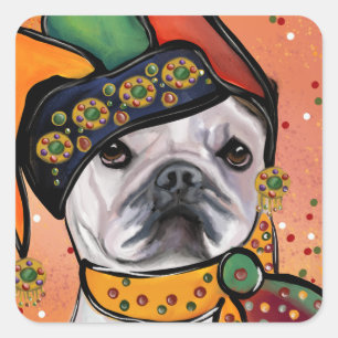 Bulldog       square sticker