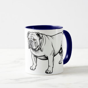 Bulldog standing mug