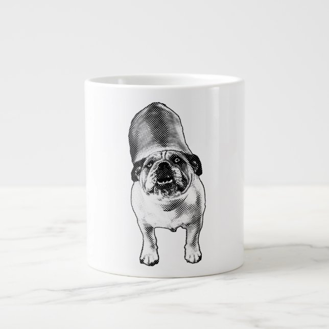 Bulldog Starlight Gaze Large Coffee Mug (Front)