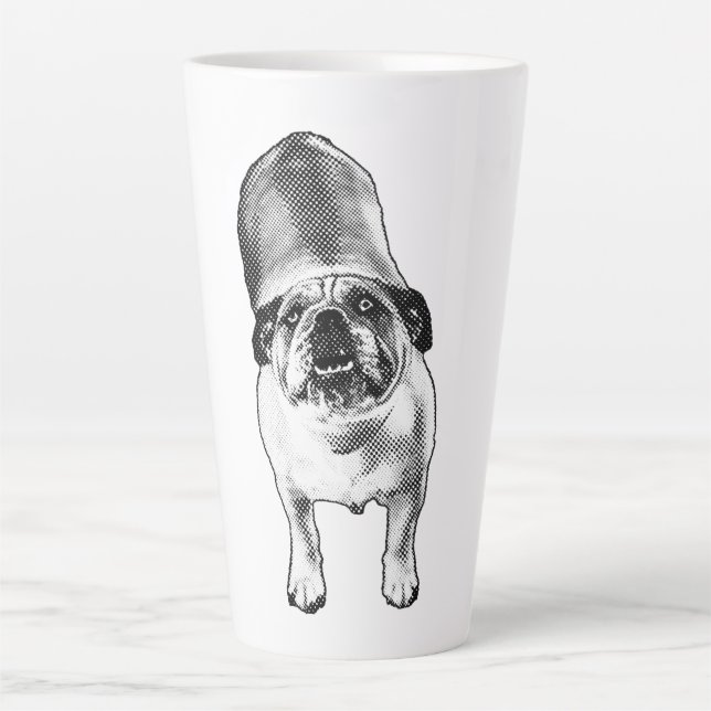 Bulldog Starlight Gaze Latte Mug (Front)