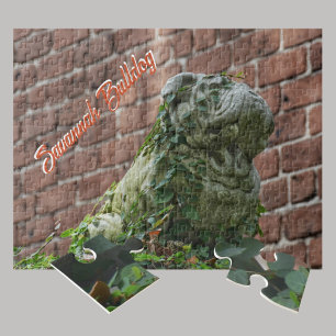 Bulldog Statue Savannah GA Photographic Jigsaw Puzzle