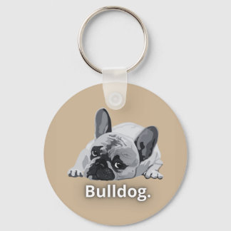 Bulldog Strong Face Design Key Ring