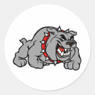 Bulldog Style Classic Round Sticker