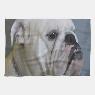 bulldog tea towel