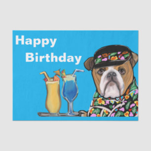 Bulldog tissue paper