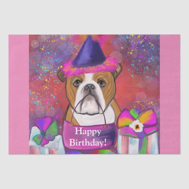 Bulldog  tissue paper (Front)