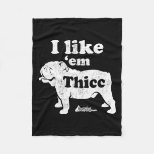 Bulldog Top Fleece Blanket