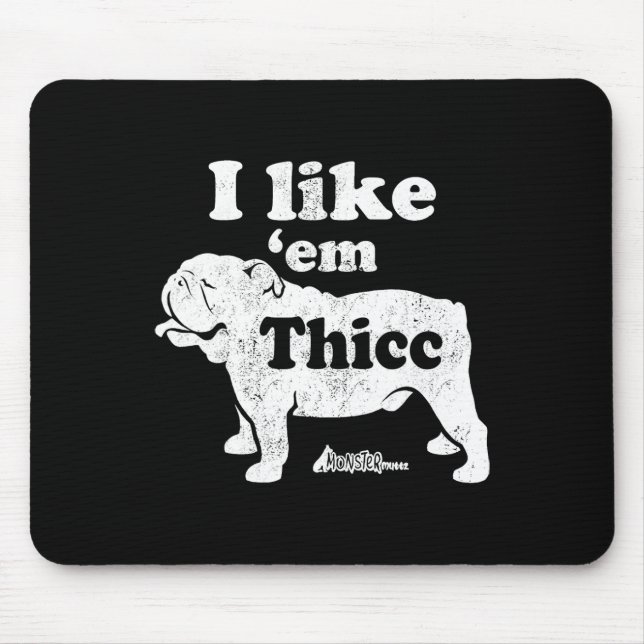 Bulldog Top  Mouse Mat (Front)