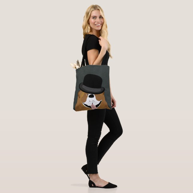 Bulldog Tote Bag (On Model)