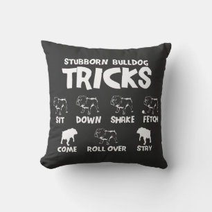 Bulldog Tricks Cushion