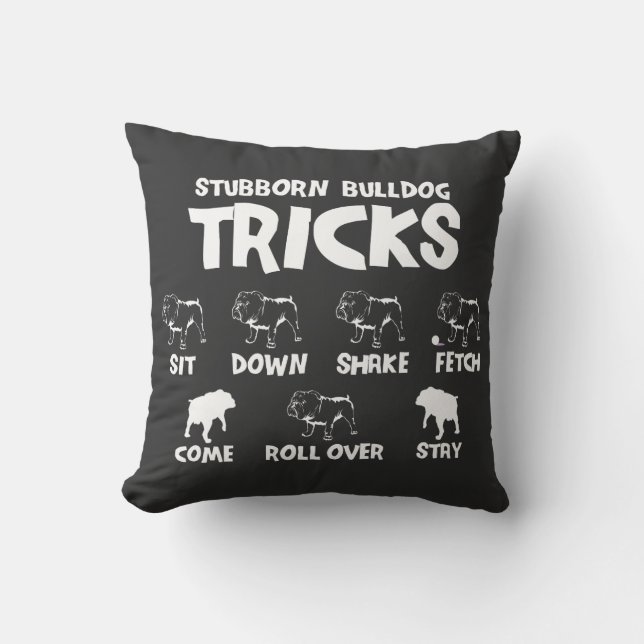 Bulldog Tricks Cushion (Front)
