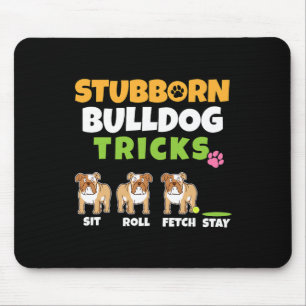Bulldog Tricks I Dog Lover I Fun English Bulldog Mouse Mat