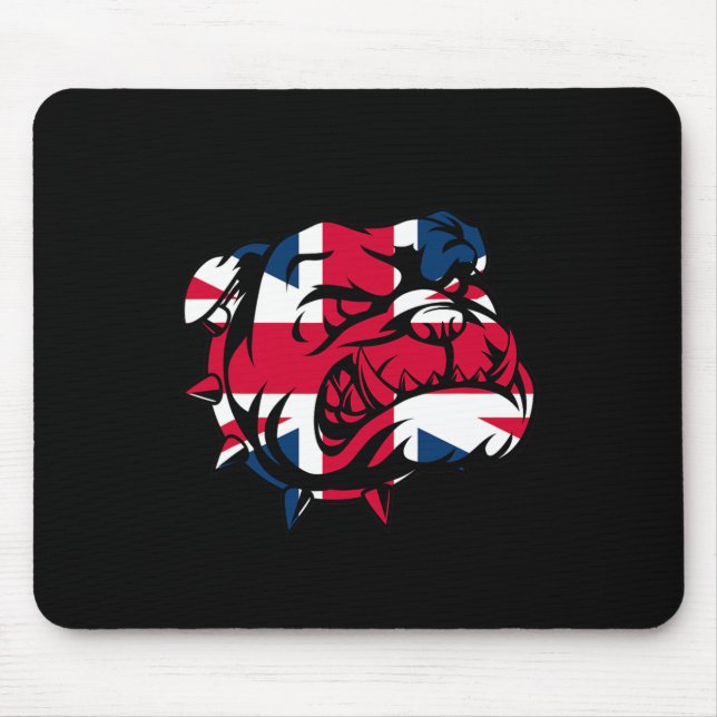 Bulldog Union Jack Flag  Mouse Mat (Front)