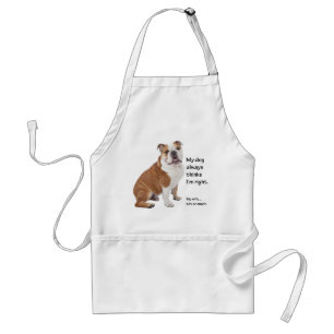 Bulldog v Wife Apron