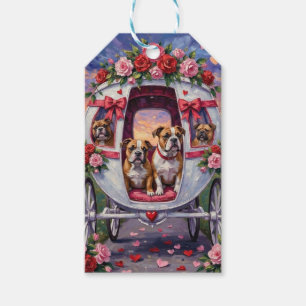 Bulldog Valentine's Day Gift Tags