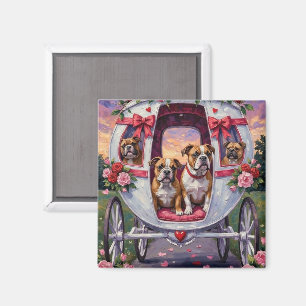 Bulldog Valentine's Day Magnet