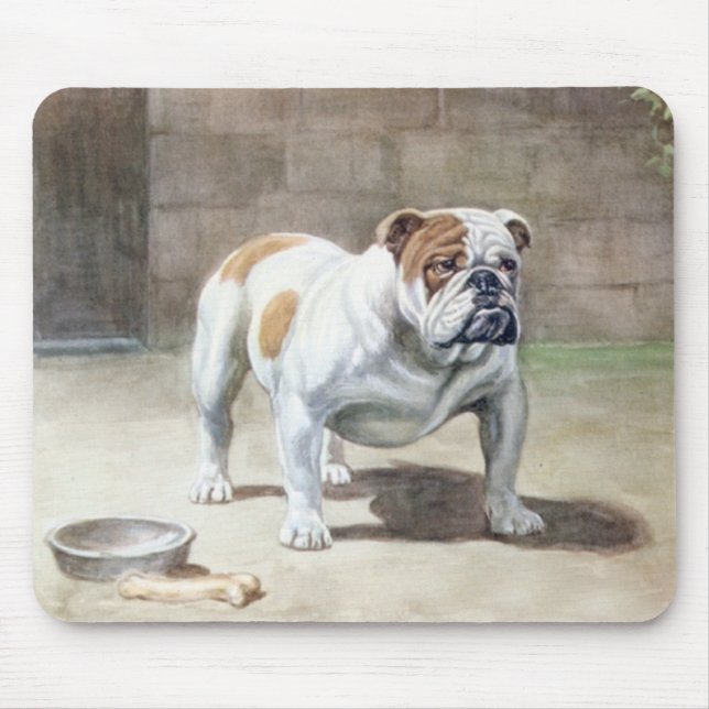 Bulldog Vintage Mousepad (Front)